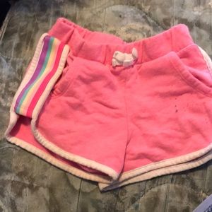 Four pairs of size 6 little girl shorts